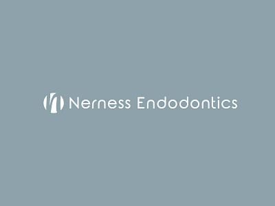 Nerness Endodontics design logo logo design simple simplicity symbol