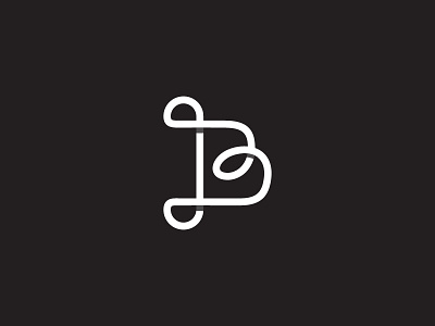 B b design logo mark organic simple simplicity symbol type typography