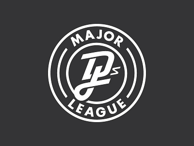 Major League DJs black and white bold design dj logo logo design logos music record simple simplicity