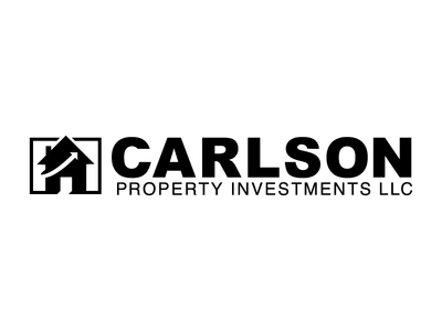 Carlson Property Investments black and white bold design house logo logo design logos property investments simple simplicity