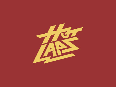Hot Lapz bold brand design identity logo logo design logotype simple snowboarding sports type typography