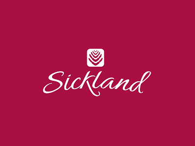 Sickland bold brand branding custom type design graphic design icon identity illustrator logo logo design logotype red simple simplicity symbol type typography vector