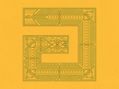 spiral geometry logo wndr yellow