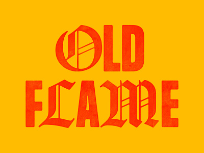 Old Flame 🔥 letterpress typography