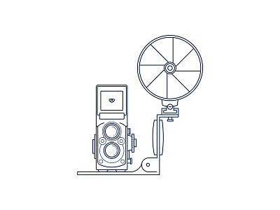 Camera camera icon illustration rolleiflex vintage