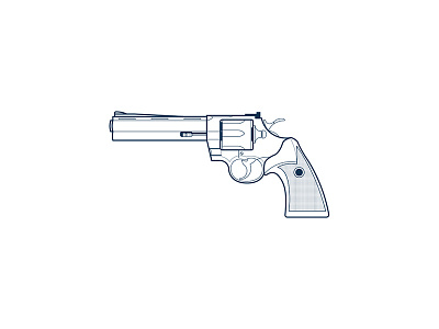 Colt colt gun icon illustration