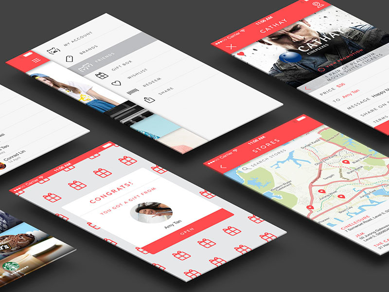 Fuzzie ios mobile app ux ui design interface