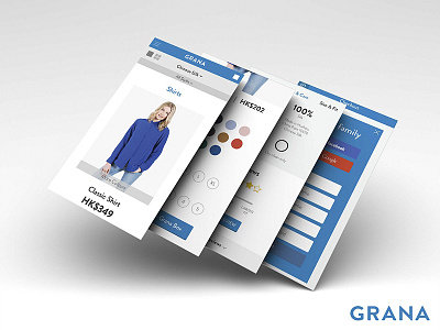 Grana app design ecommerce interface mobile ui ux