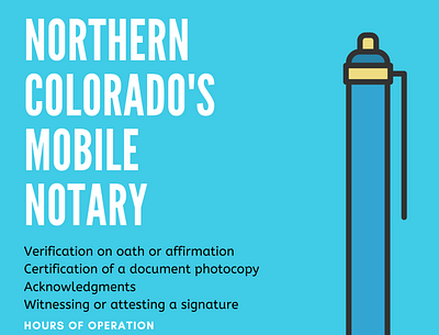 Mobile Notary Flyer flyer design notary