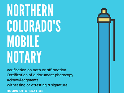 Mobile Notary Flyer