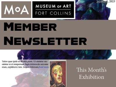 Member Newsletter Layout