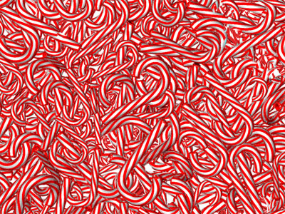 Holiday Card 3d 4d candy cane card christmas cinema holiday print red stripe