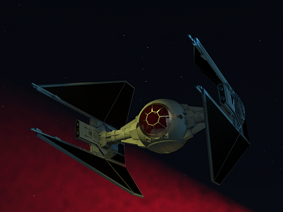 3D visualisation of Star Wars Tie Interceptor