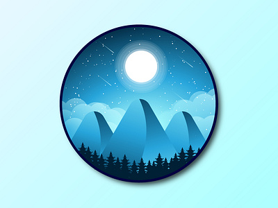 Moutains design illustration illustrator cc vector