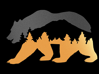 Bear artwork bear branding california colored design digitalart illustration mouse oso romansgallery