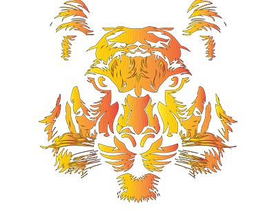 LIon Face colore efet efet lion lion logo t shirts