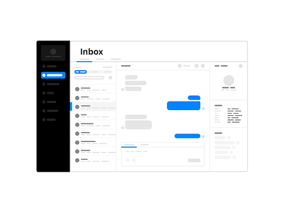 Inbox illustration chat crm customer support dashboard dashboard design dashboard ui email gmail graphic illustration illustration digital inbox support