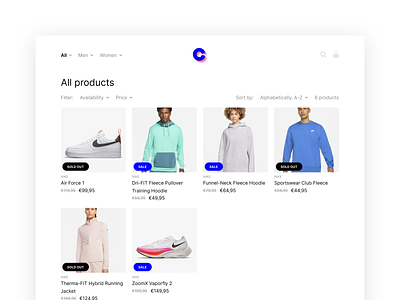 Category page - Convos Store collection commerce ecommerce graphic graphic design mockup product shopify store theme webstore