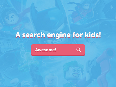 Search, kids! button clean form kid kids light search searching shadow typography young youth