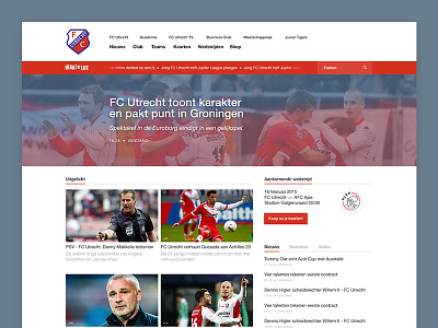 FC Utrecht homepage fc utrecht club feeling football club football homepage