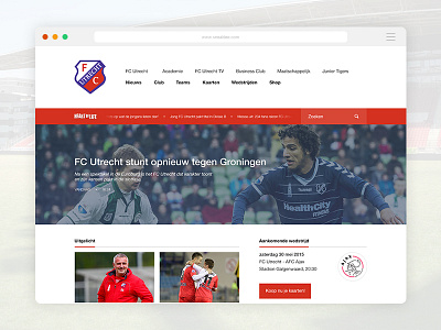 FC Utrecht v2 browser chrome design fc utrecht mockup online safari vector browser mockup webpage website