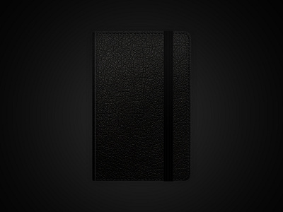 Leather notebook book leather notebook notepad notes pad psd remake vector