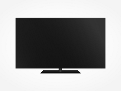 Flatscreen TV made in Sketch display gradient mockup practice sketch television tv vector