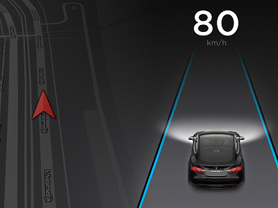 Tesla Instrument Cluster automotive car car ui car ux cockpit in car model s tesla tesla model s user experience