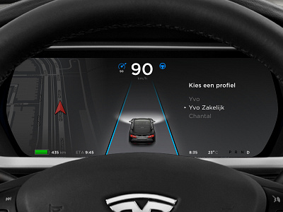 Tesla Instrument Cluster