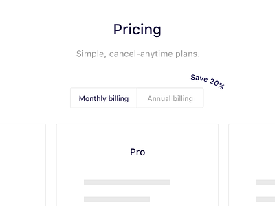 Pricing enterprise i am pop light money plan plans price pricing saving simple toggle ui