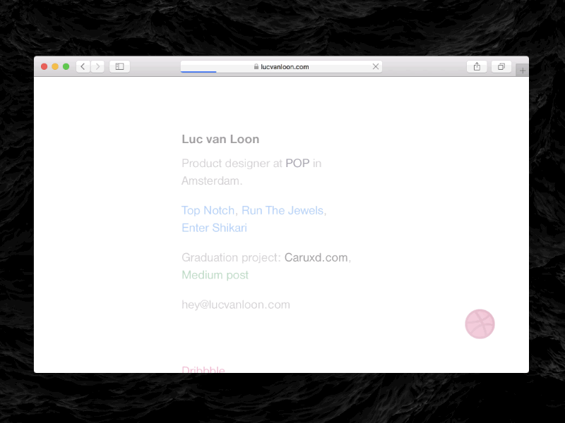Portfolio Refresh by Luc van Loon on Dribbble
