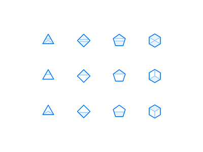Abstract placeholders blue box geo geometric icon iconography icons light blue lines placeholder placeholders