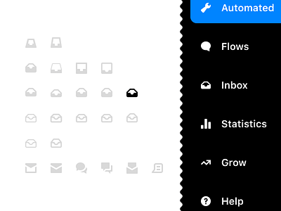 Inbox icon conversational conversations icon icon design iconography inbox menu navigation sidebar sidebar menu