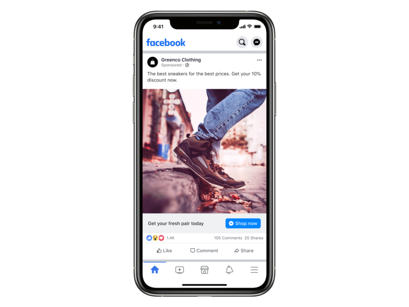 Facebook post UI by Luc van Loon on Dribbble