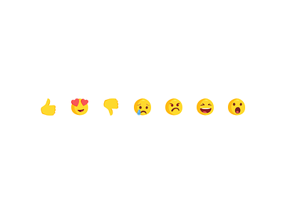 Messenger Reactions emoji emoticon emoticons facebook icon illustration messenger reactions smiley