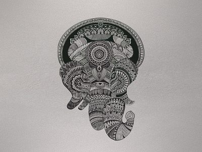 Elephant mandala