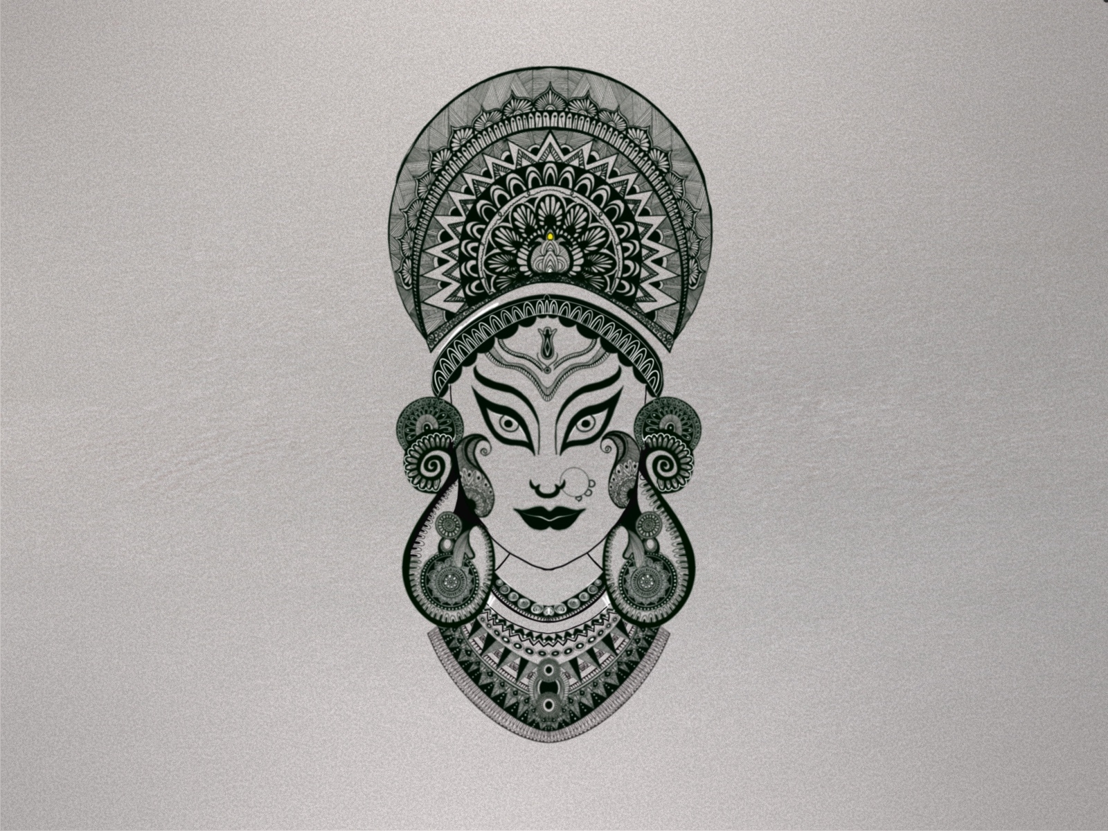 how to draw maa durga face pencil sketch for beginners step by step,how to  draw maa durga, - YouTube | Etsy art prints, Mandala design art, Durga  painting