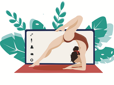 Women Yoga Illustration 3d animation artist branding design graphic design illustration illustrations illustrator logo mandala motion graphics ui vector