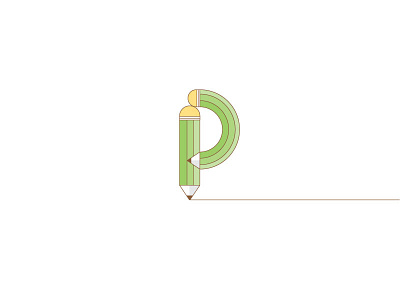 P 36days illustration pencil typography
