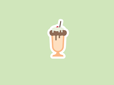 Sundae! berry chocolate icecream illustration sorbet stickermule sundae vector