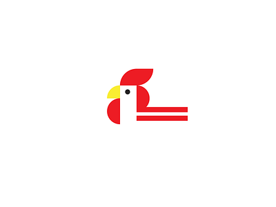 Rooster bird chicken hen illustration logo mark poultry rooster vector