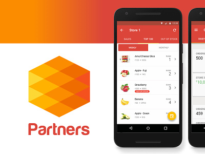 PepperTap Partners App android design ecommerce grocery layout online peppertap shopping ui uidesign userinterface vendors