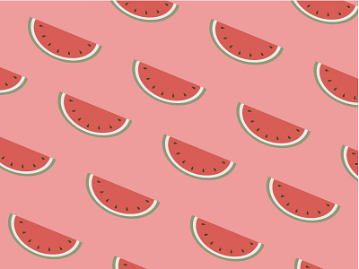 Juicy fruit icon illustration pattern summer watermelon