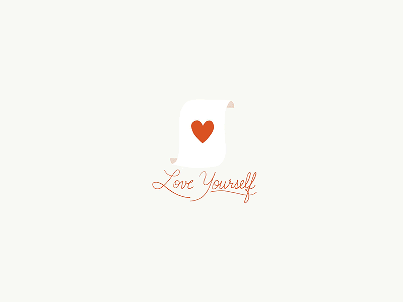 Love Yourself love valentines food happy fit gif treat goodness woman illustration