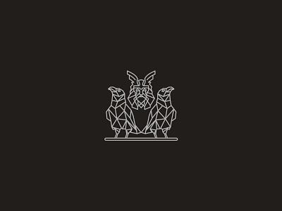 Hugin Munin Crow Logo branding design icon illustration logo vector