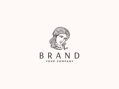 Antique Woman Logo branding design icon illustration logo vector