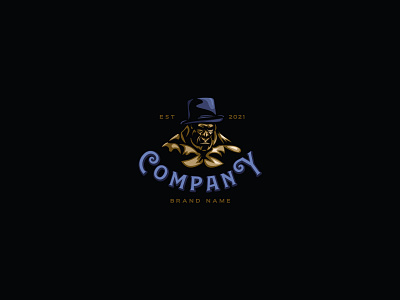 Gorilla Gentleman Logo animation branding design illustration illustrator logo vector