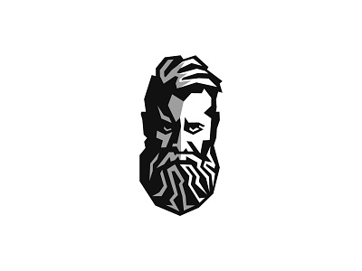 Bearded Man branding graphic design logo