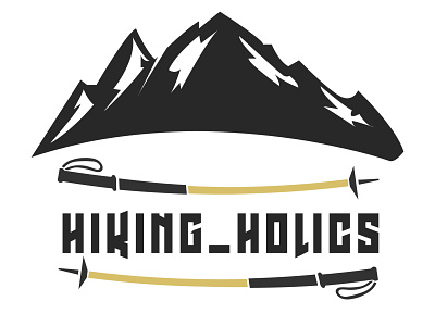 HikingHolics branding design illustration logo design