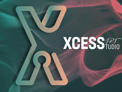 Xcess Art Studio design logo design